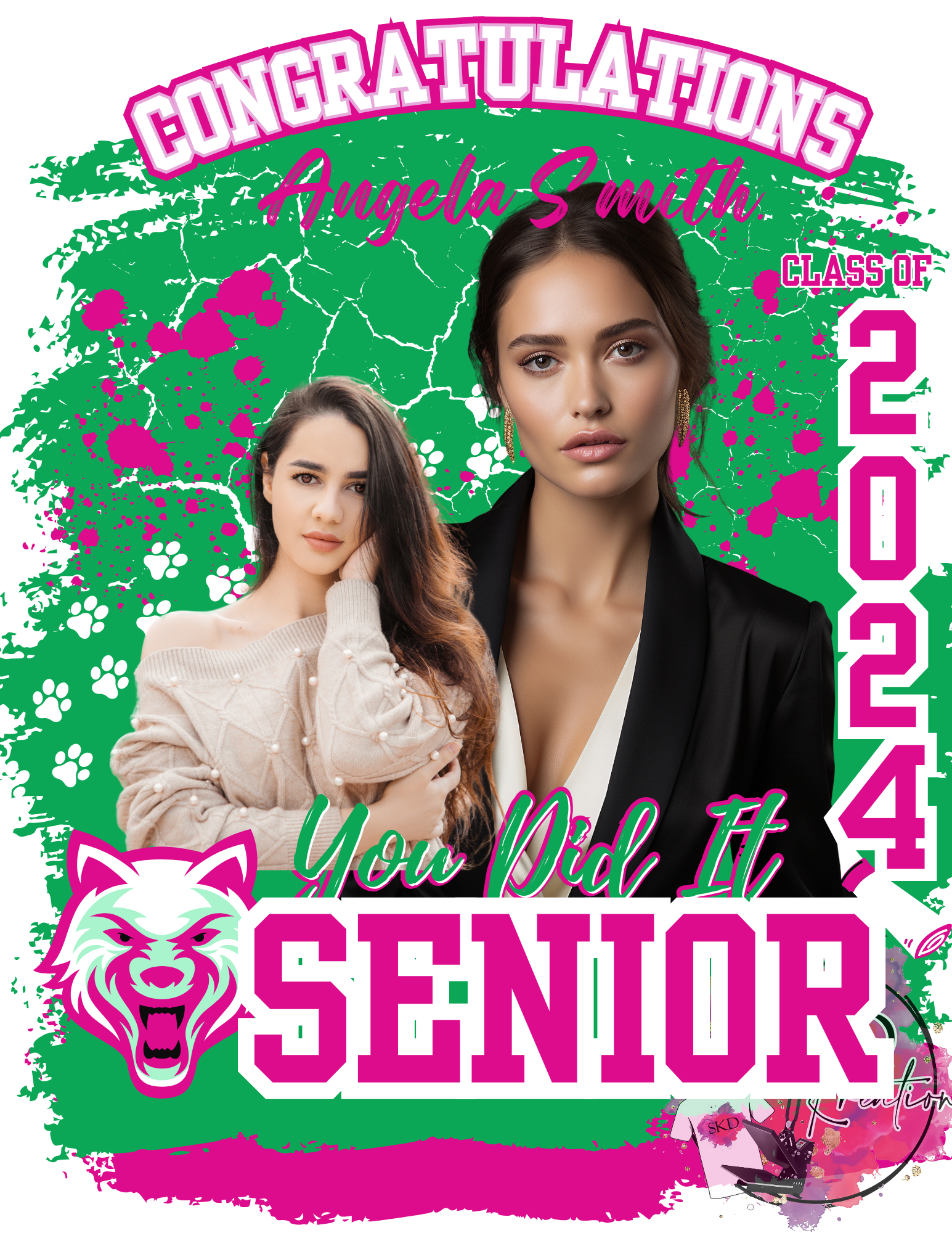 Canva 2024 Editable Graduation Template - skdkreations