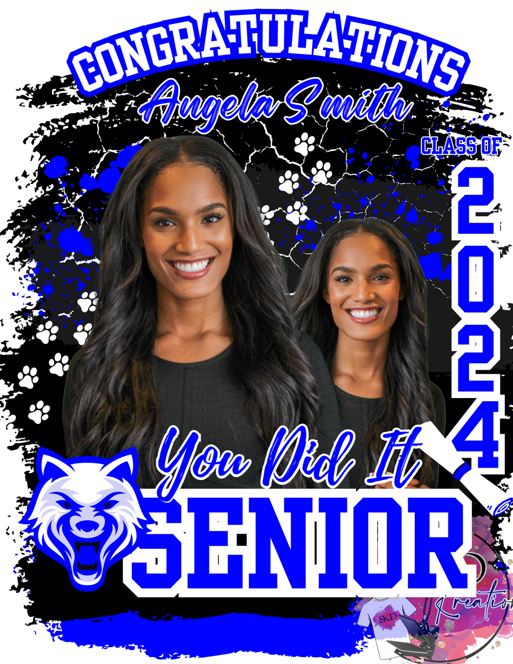 Canva 2024 Editable Graduation Template - skdkreations