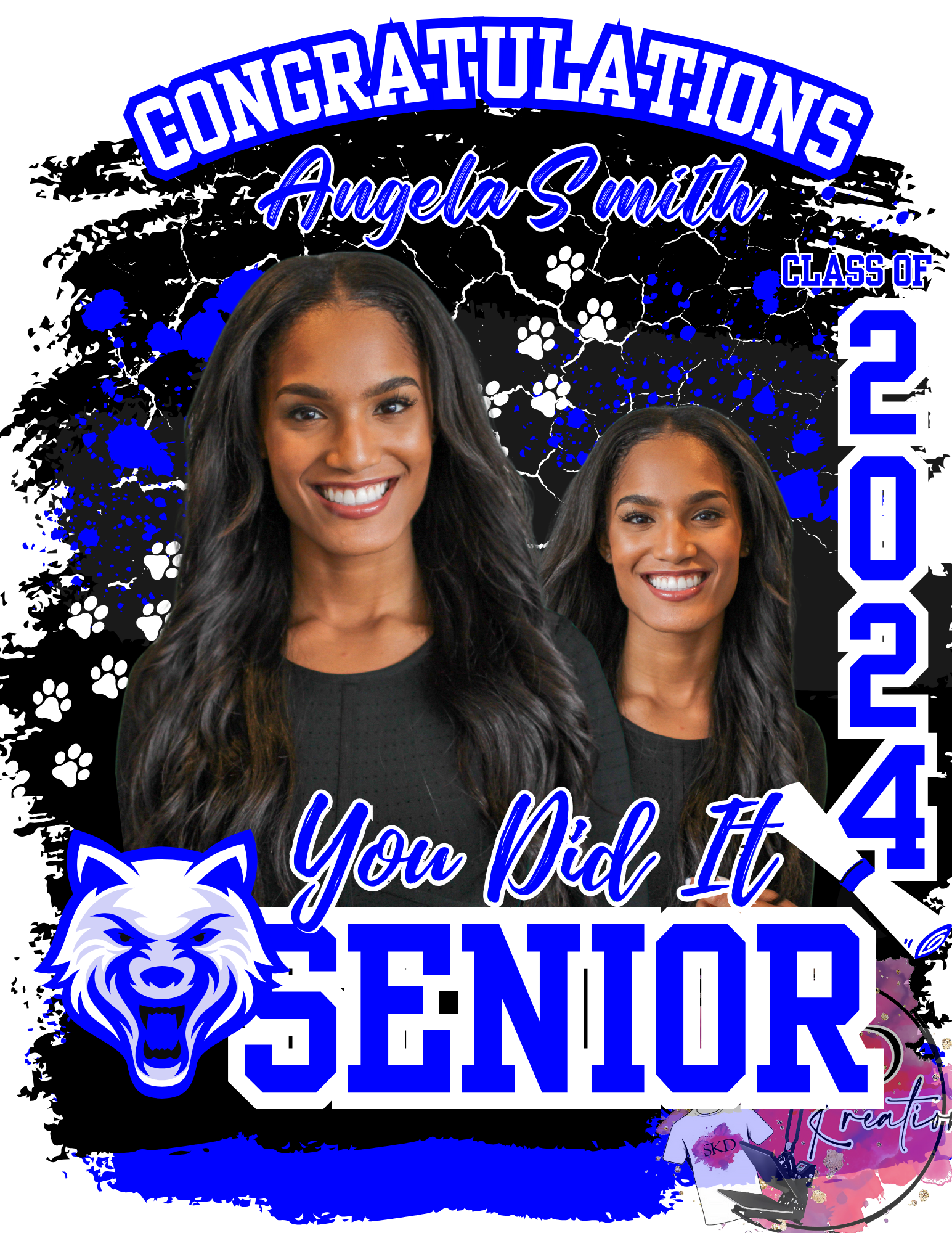 Canva 2024 Editable Graduation Template - skdkreations