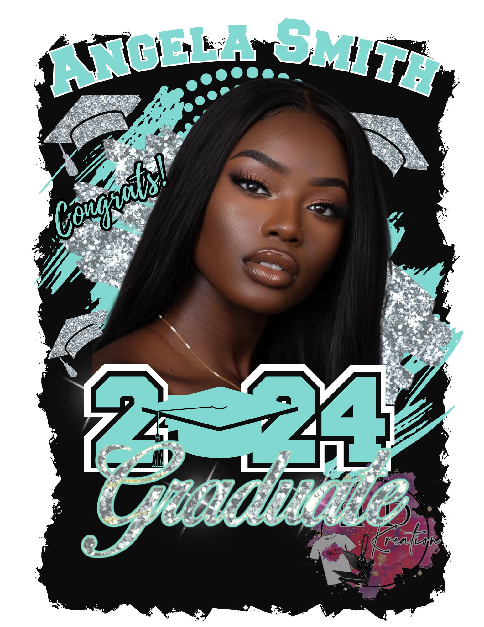 Canva 2024 Editable Graduation Template - skdkreations