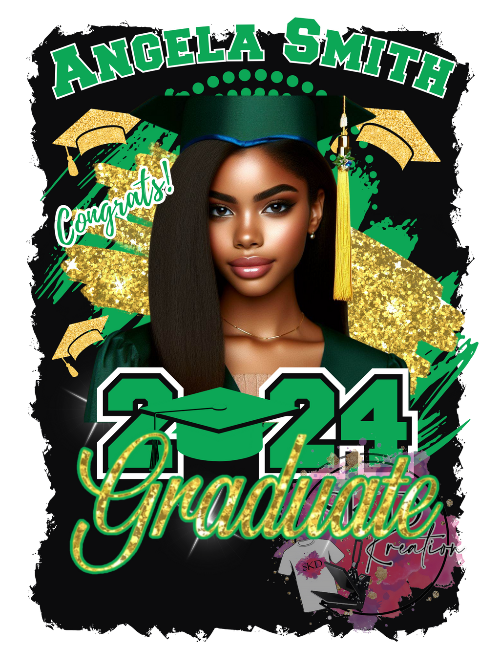 Canva 2024 Editable Graduation Template - skdkreations