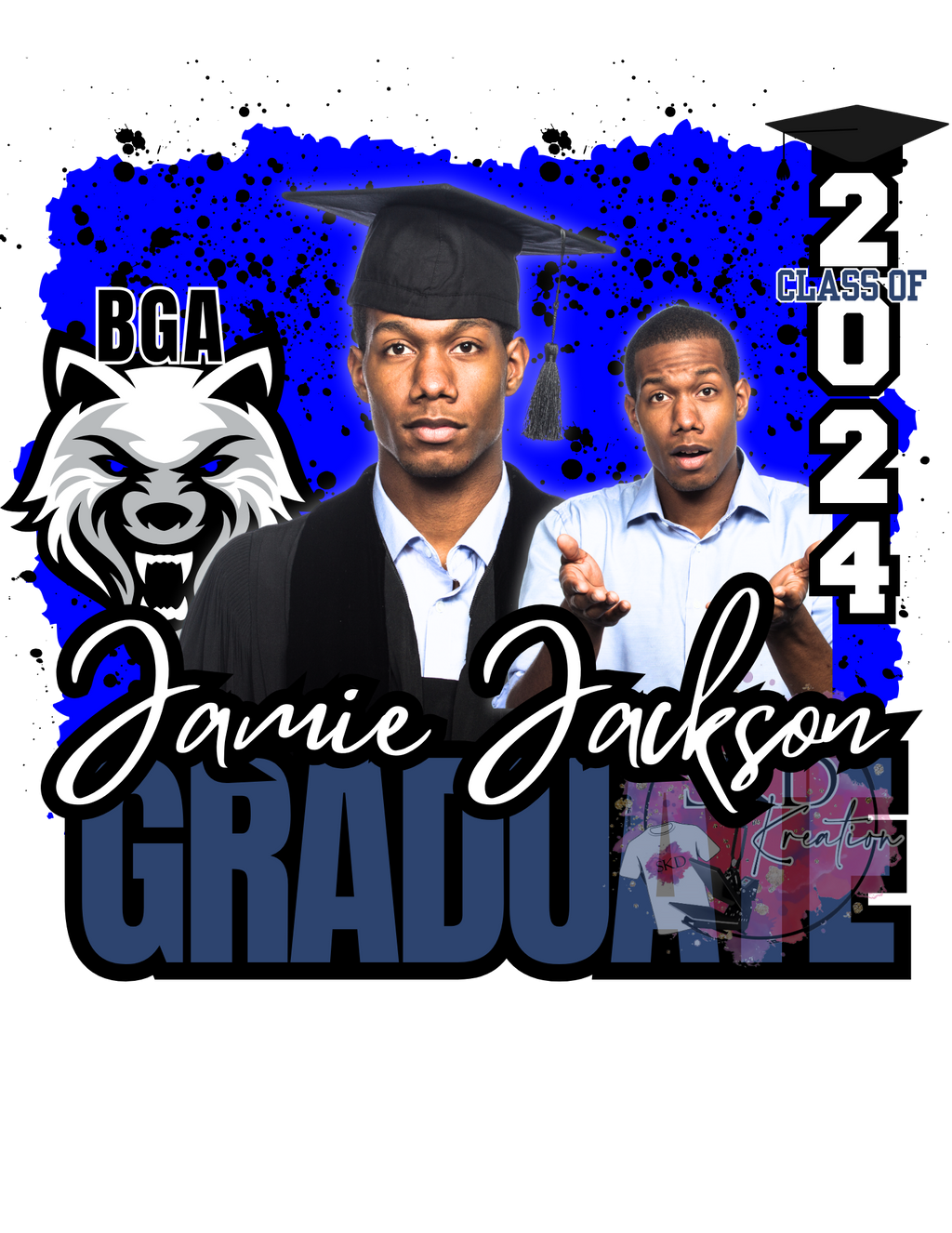Canva 2024 Editable Graduation Template - skdkreations