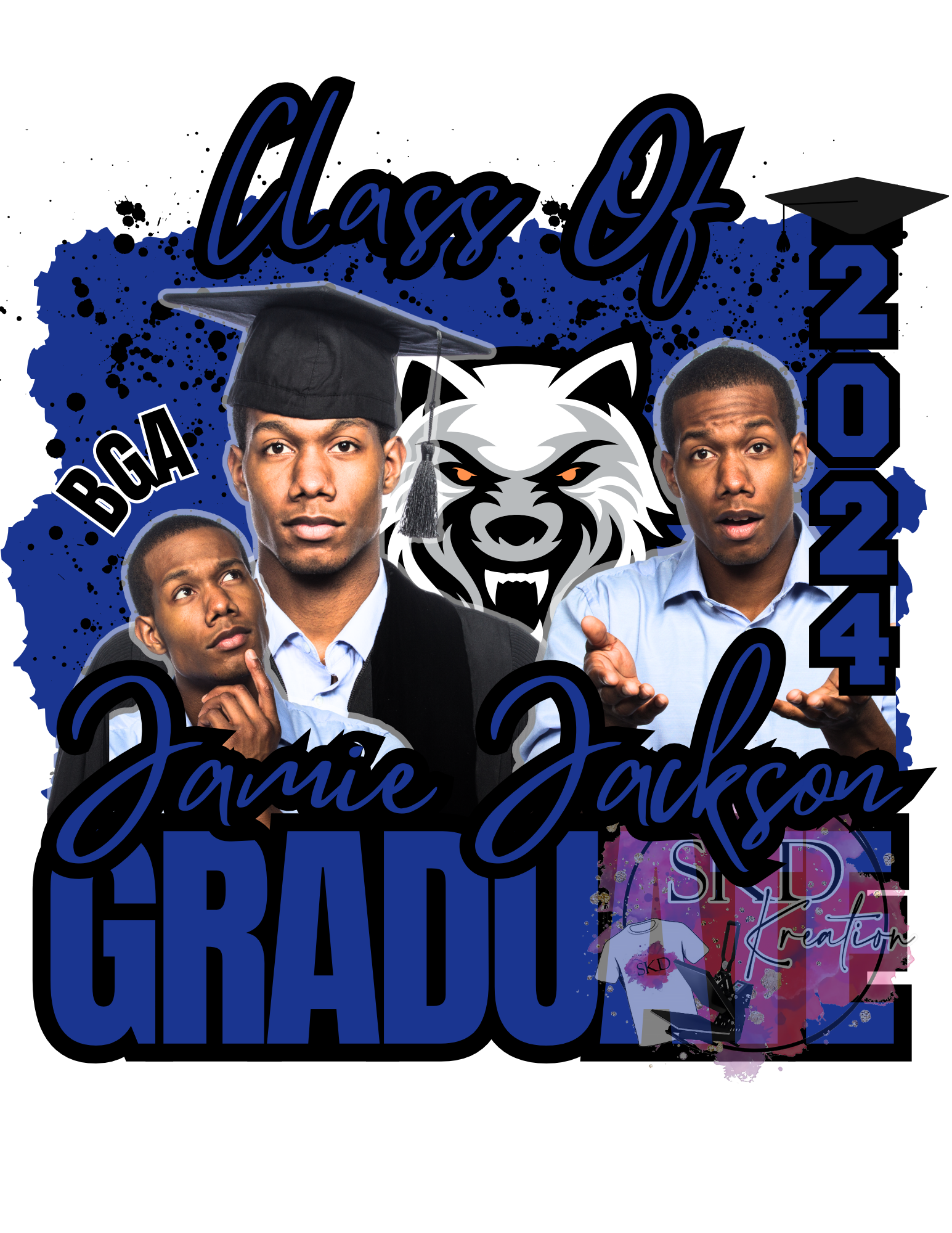 Canva 2024 Editable Graduation Template - skdkreations