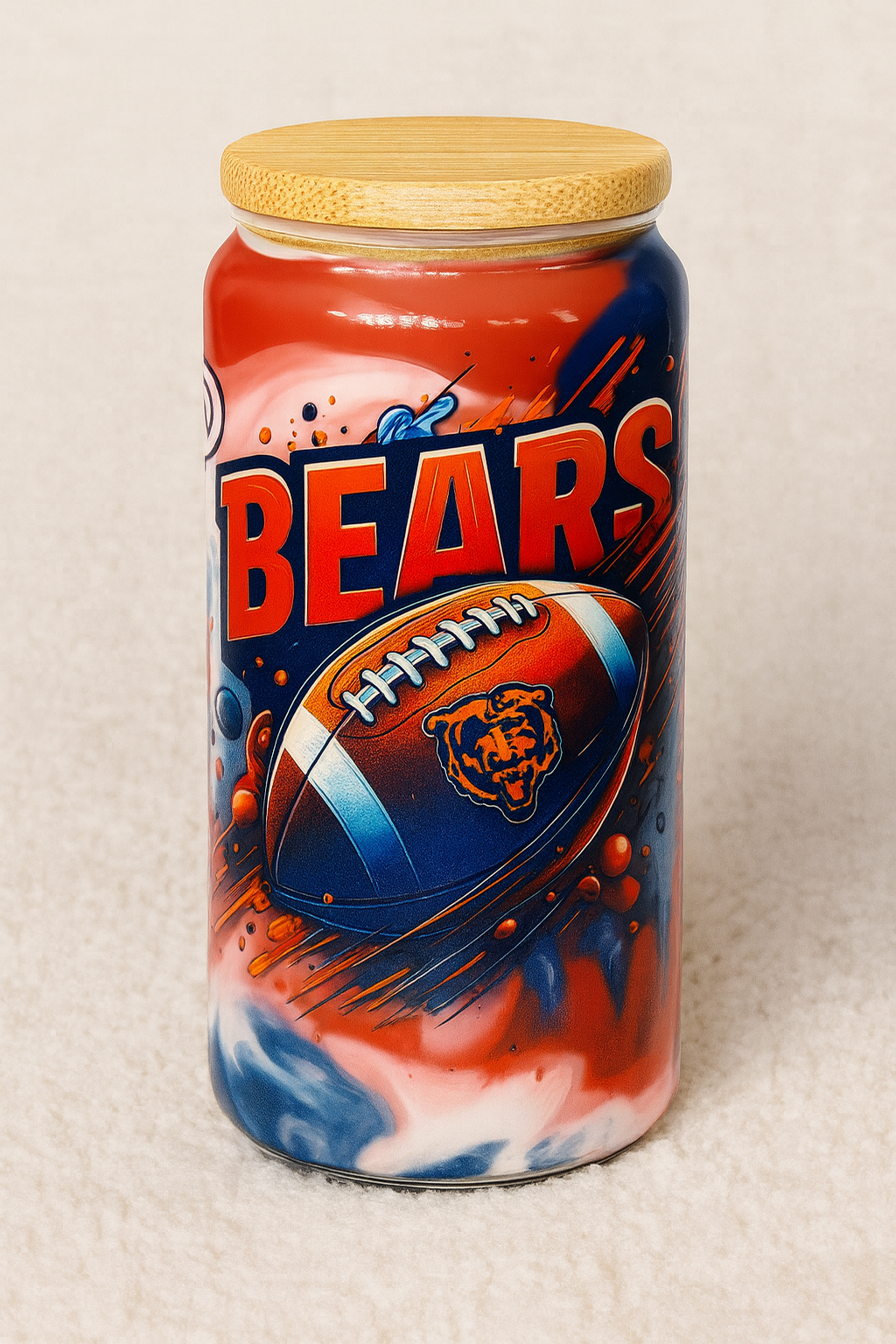 Chicago Bears Swirl Snow Globe Tumbler – 16oz