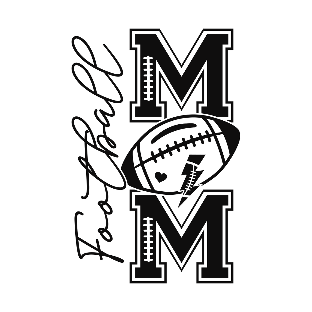 FOOTBALL MOM  FRONT AND BACK 2 PRINTS