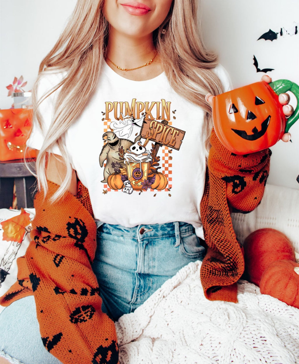 PUMPKIN SPICE NBC W/SLEEVE MATTE CLEAR FLIM SCREEN PRINT TRANSFER