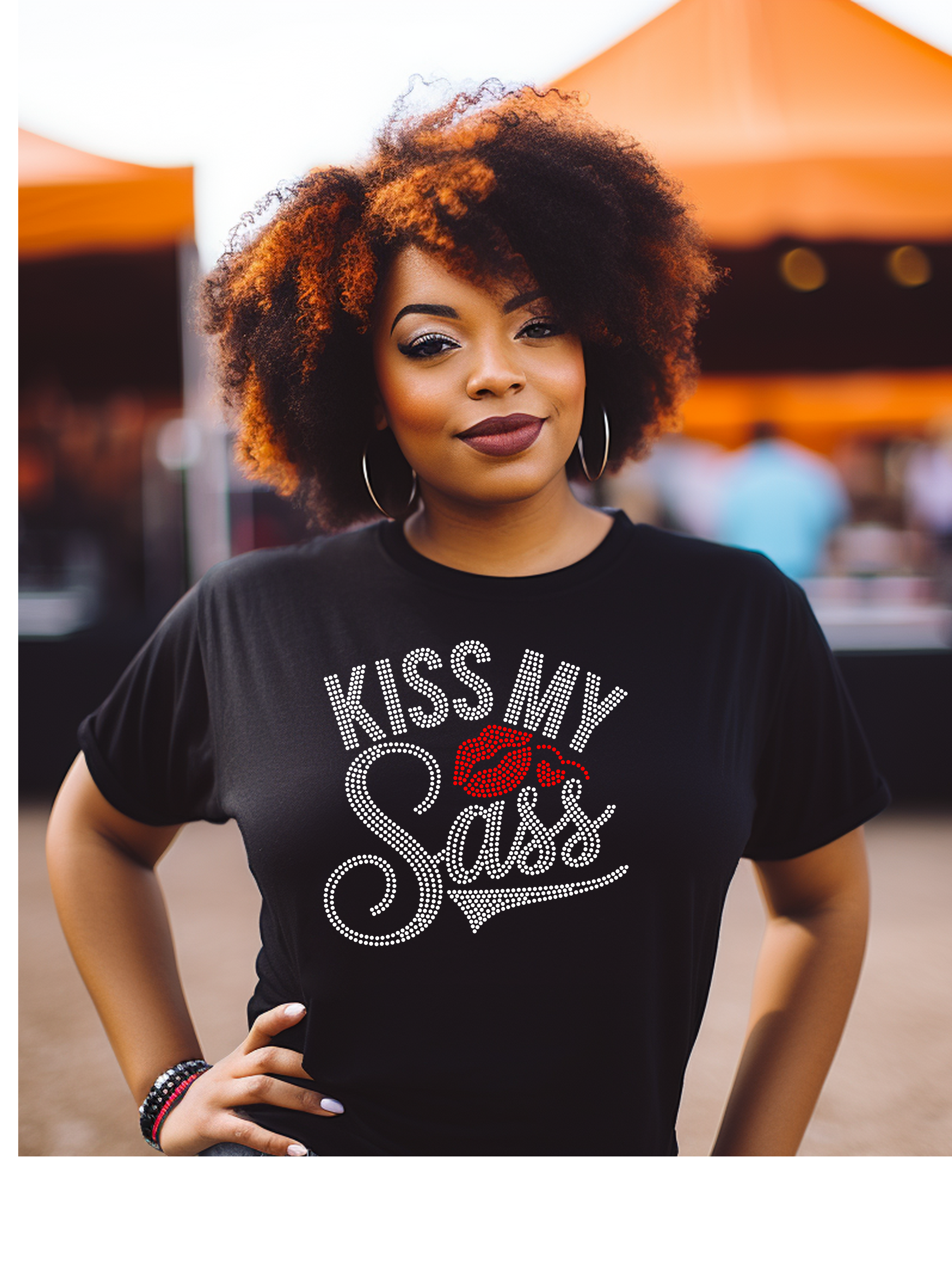 KISS MY SASS RHINSTONE SHIRT