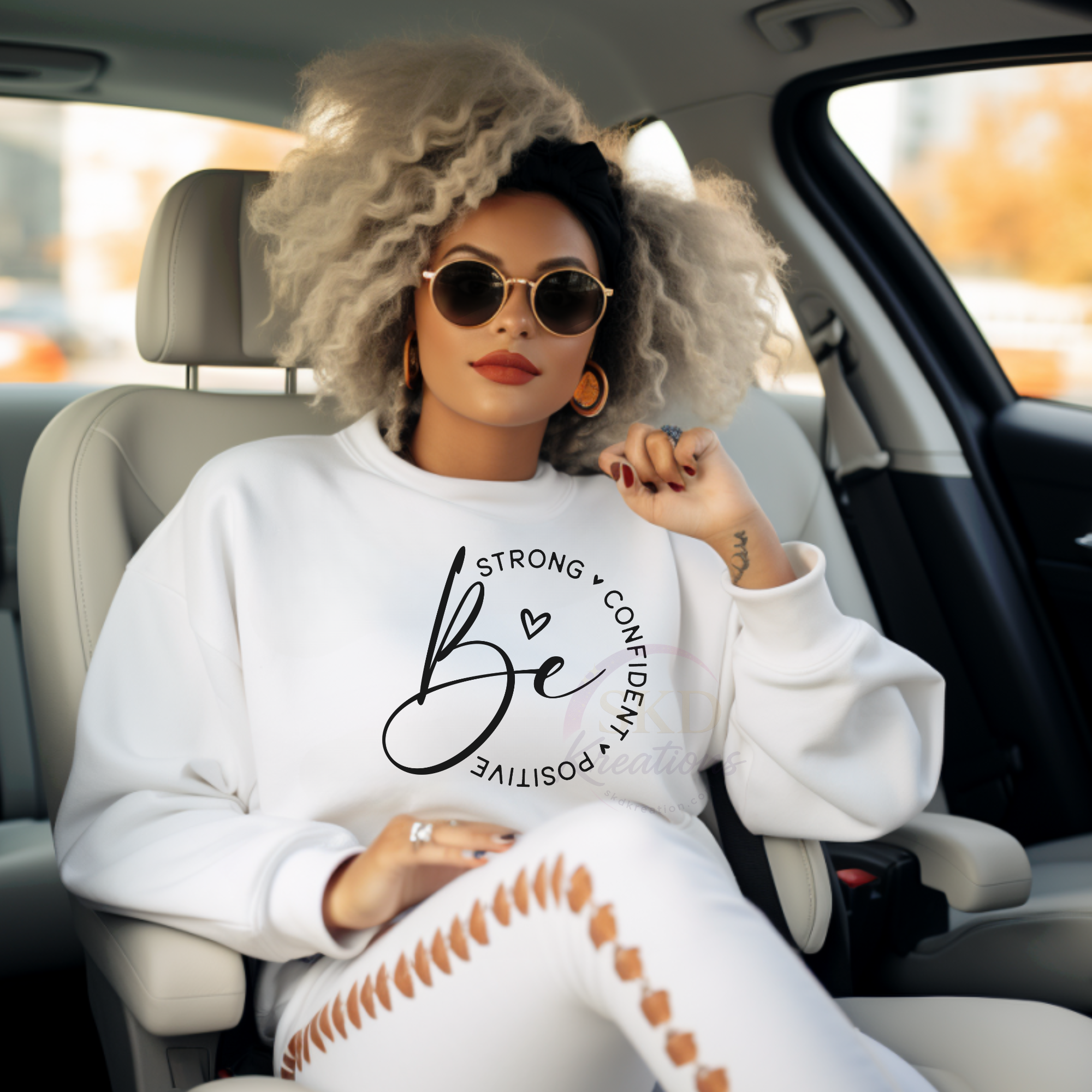 “Be Strong, Be Confident, Be Positive” Crewneck