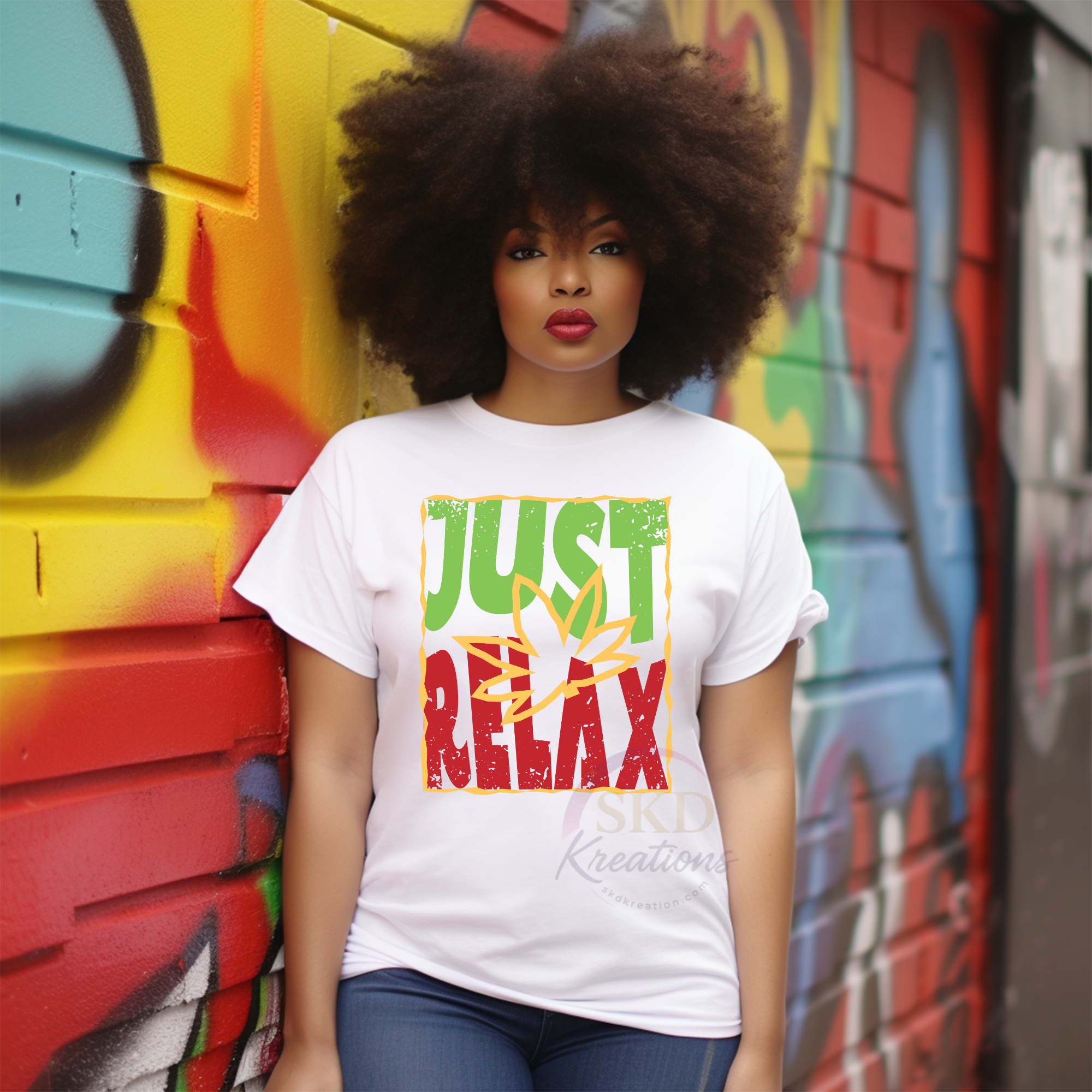 Just Relax Rasta Vibes Graphic Tee