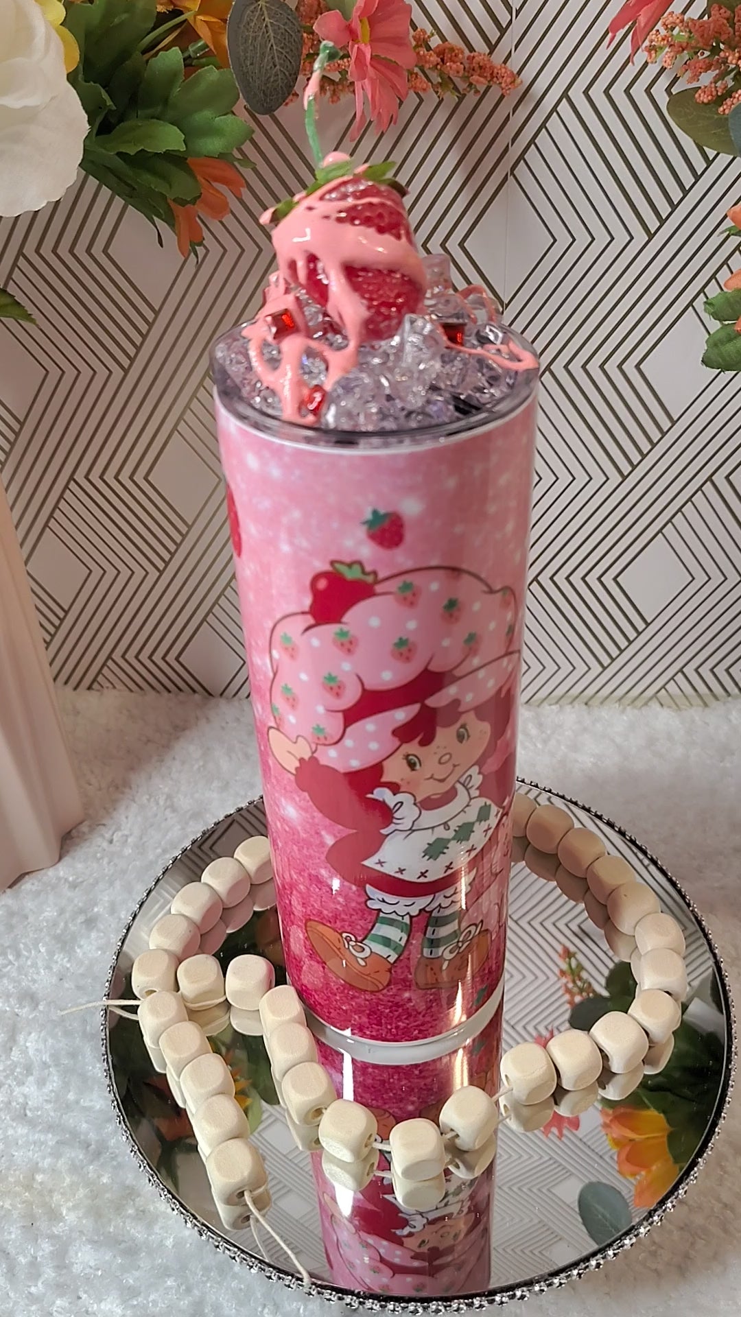 🍓 Strawberry Sweet Whipped Crystal Tumbler | 20oz