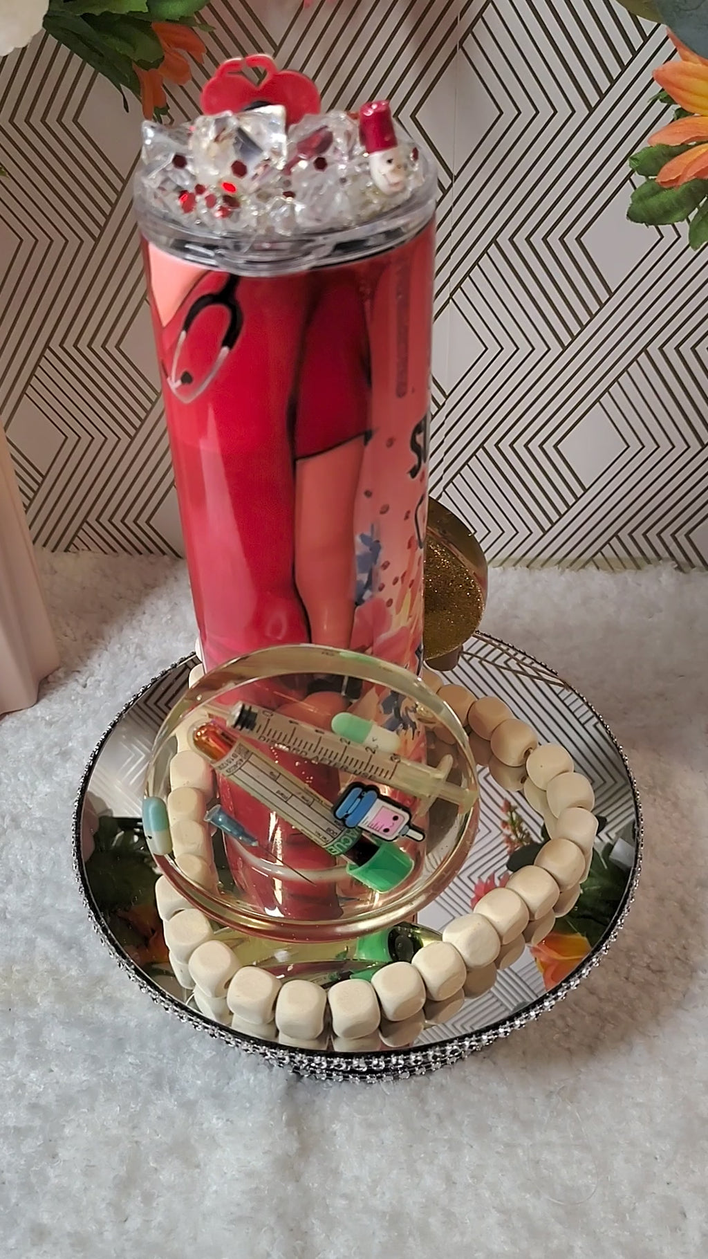 ❤️ Not All Heroes Wear Capes Nurse Crystal Tumbler | 20oz