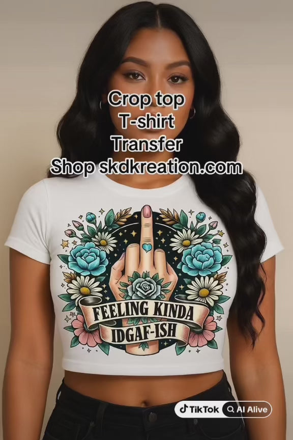 Feeling Kinda IDGAF-ish Crop Top – Bougie Edition