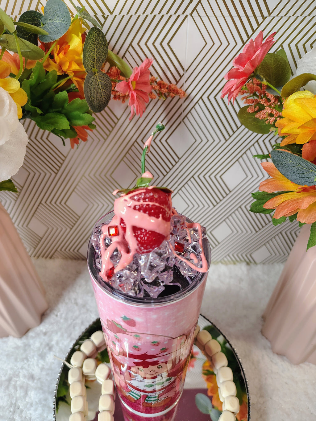 🍓 Strawberry Sweet Whipped Crystal Tumbler | 20oz