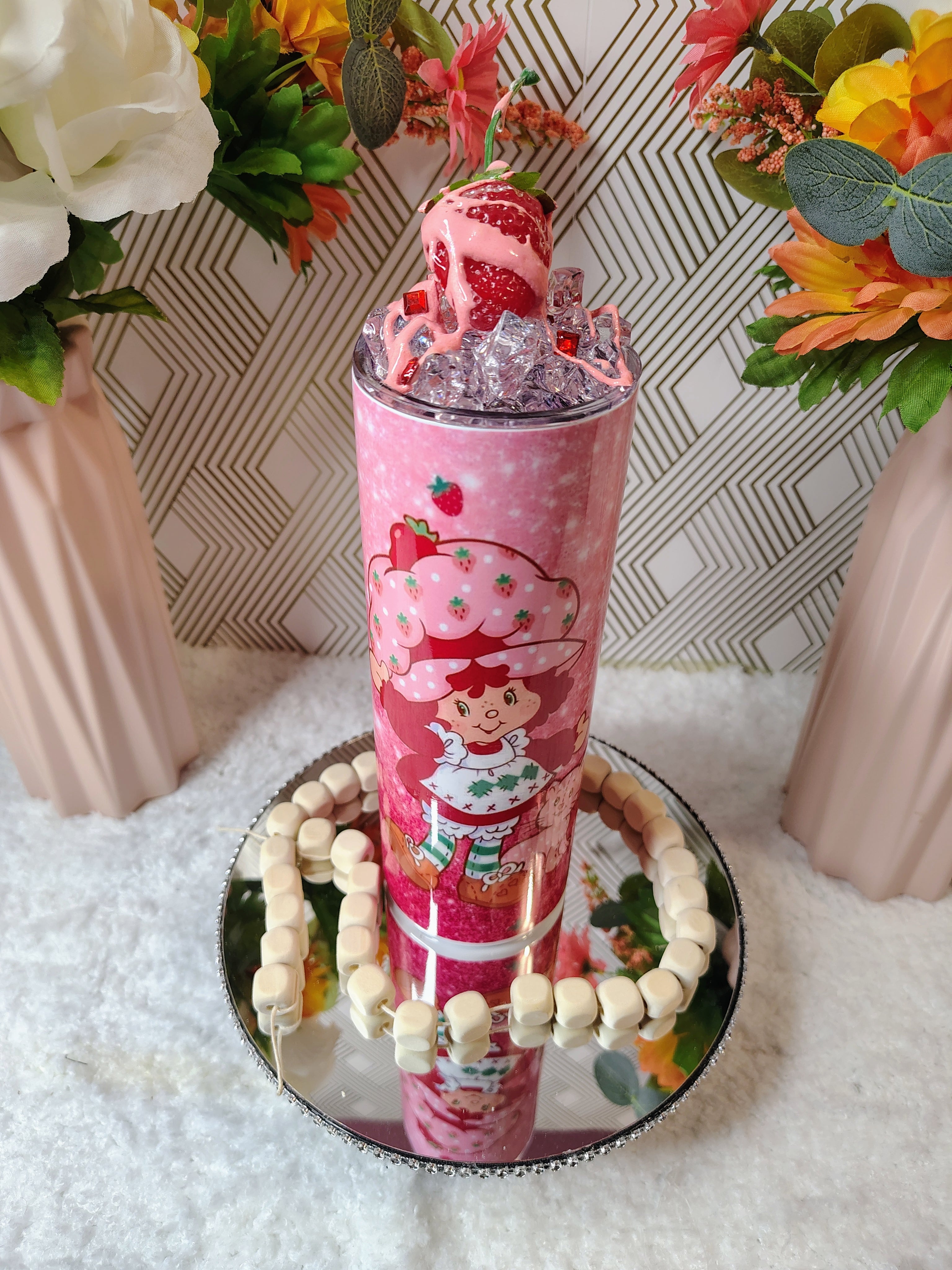 🍓 Strawberry Sweet Whipped Crystal Tumbler | 20oz