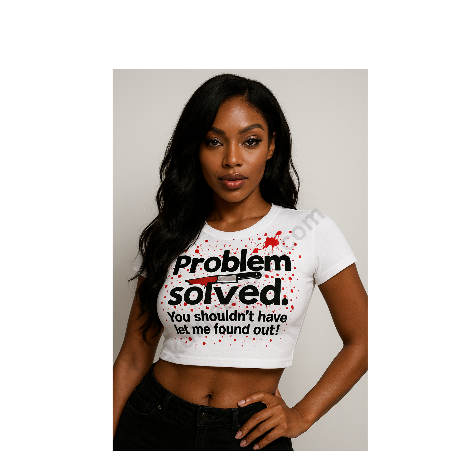 Blood Splatter Crop Top Tee – Savage Edition